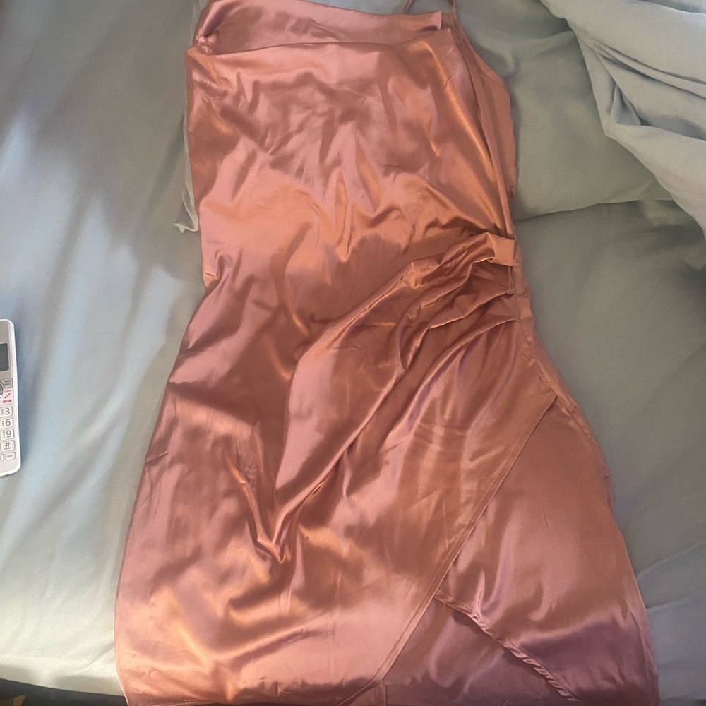 SHEIN Blush Satin Dress